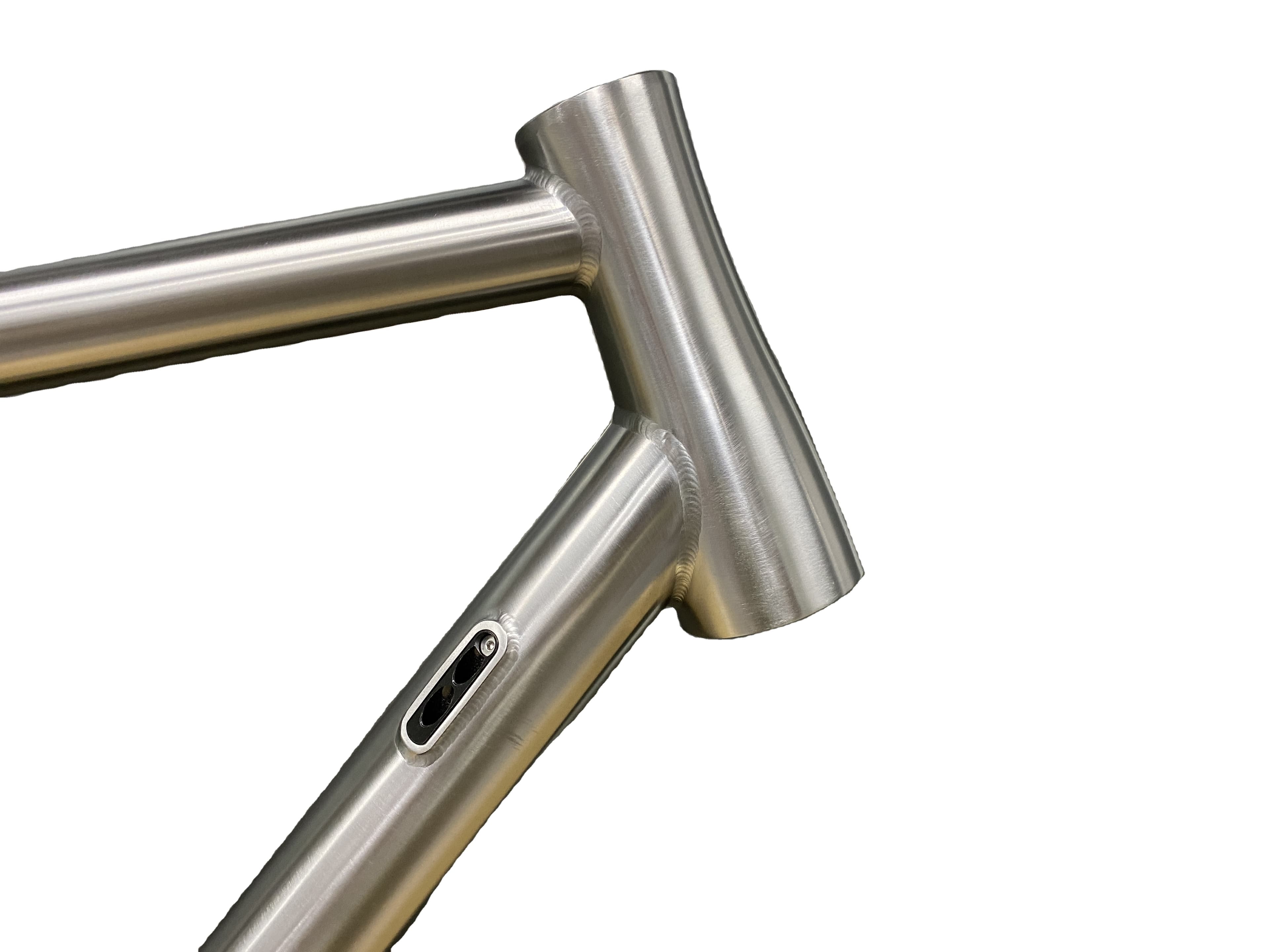 Endurance titanium bike frame, view 3
