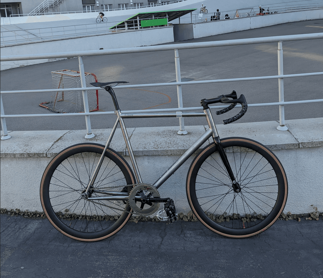 City Fixed Urban titanium frame