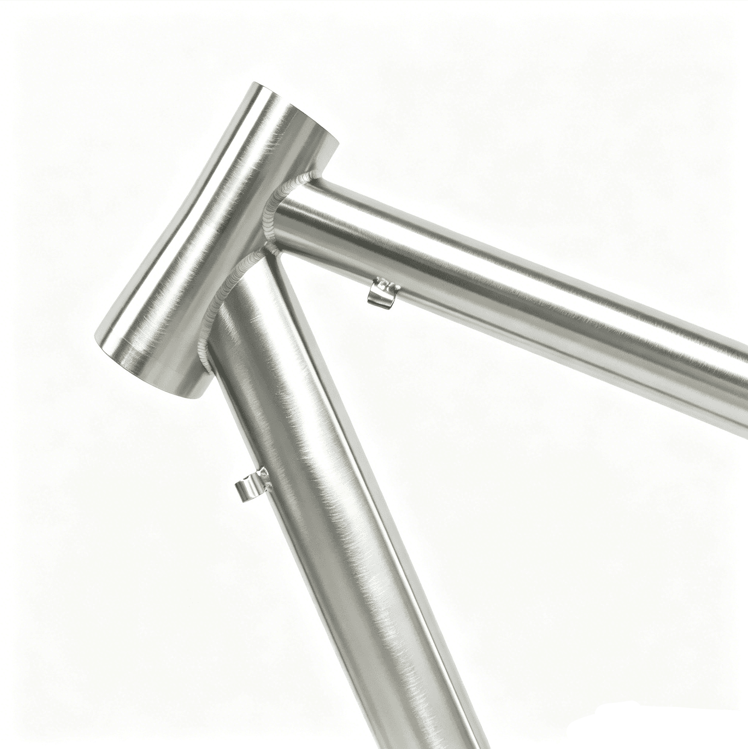 Advanced titanium bike frame, view 3