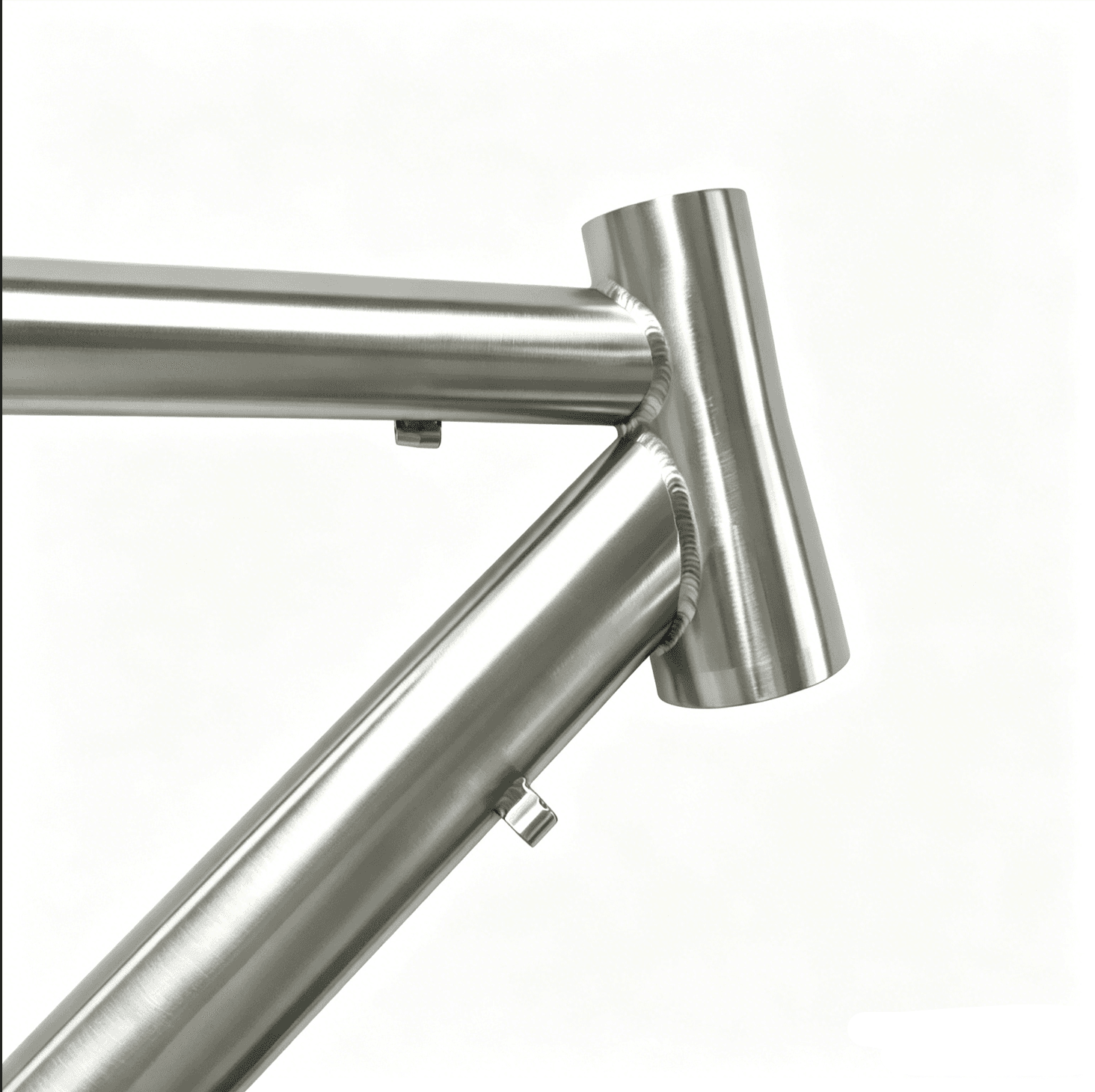 Advanced titanium bike frame, view 4