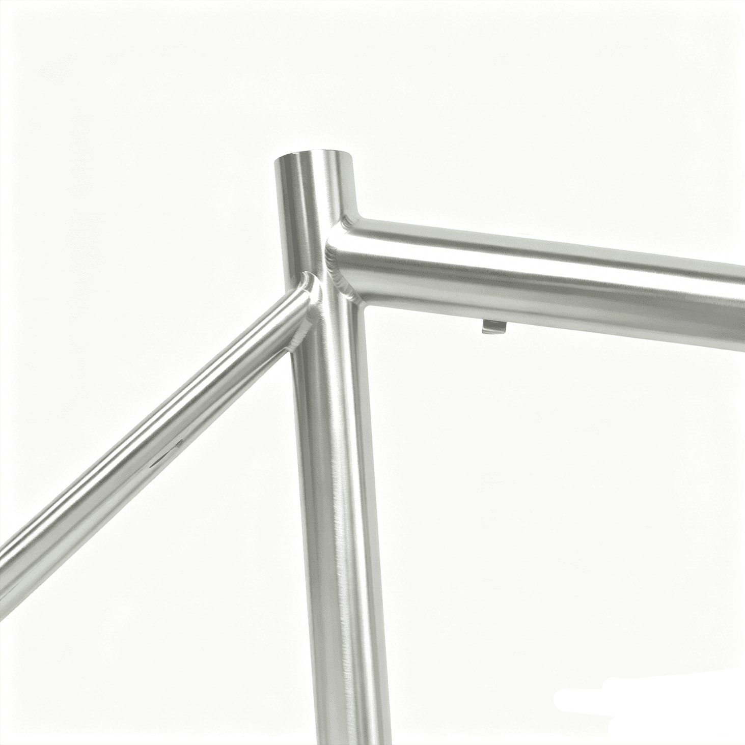 Advanced titanium bike frame, view 5