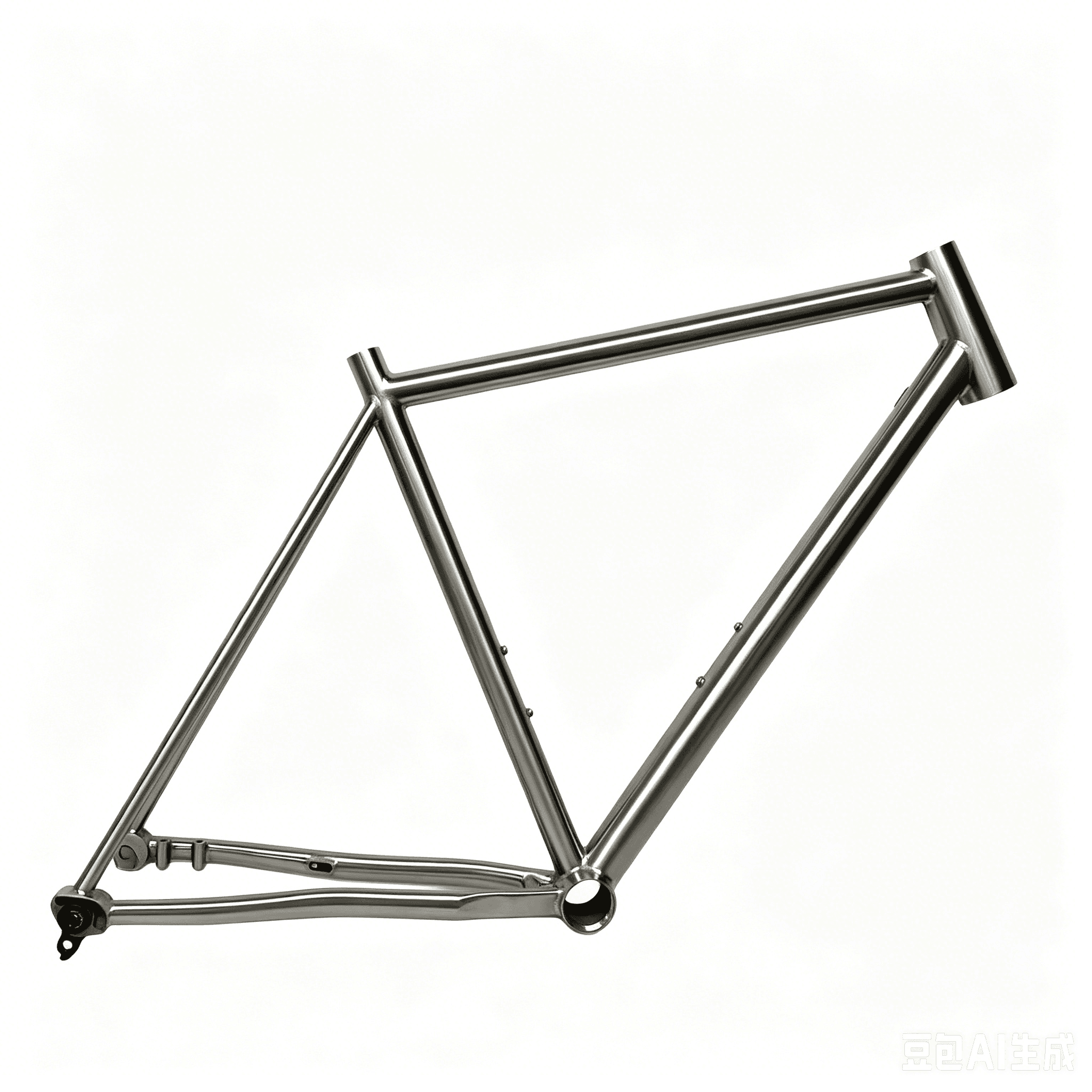 Gravel G50 titanium bike frame, view 2
